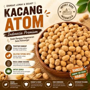 Kacang Atom Indonesia Premium 🥜 400g